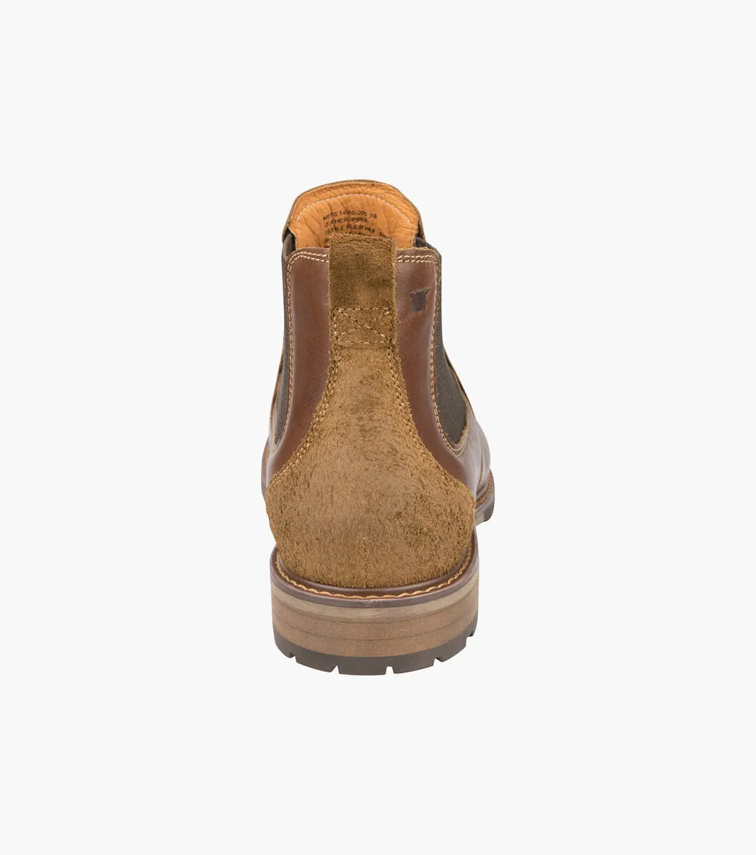 Florsheim Men's Lodge Plain Toe Chelsea Boot - Chestnut