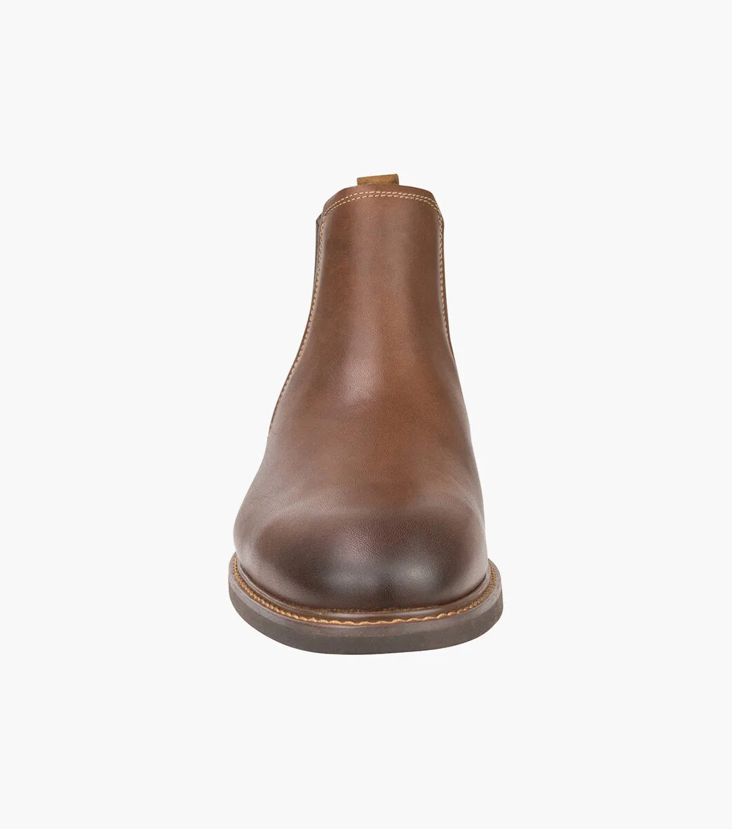 Florsheim Men's Lodge Plain Toe Chelsea Boot - Chestnut
