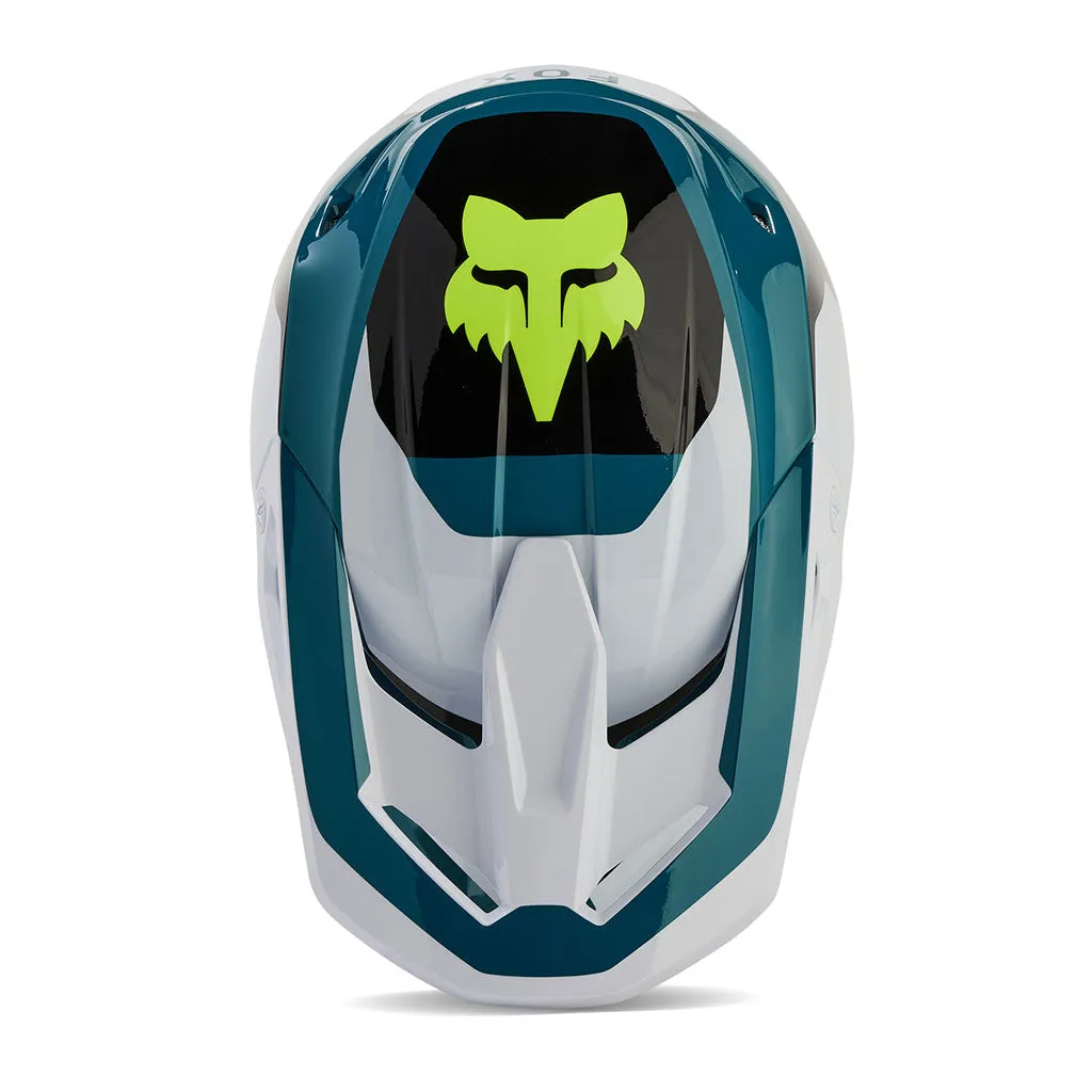 Fox - 2024 V1 Nitro Maui Blue/White Helmet