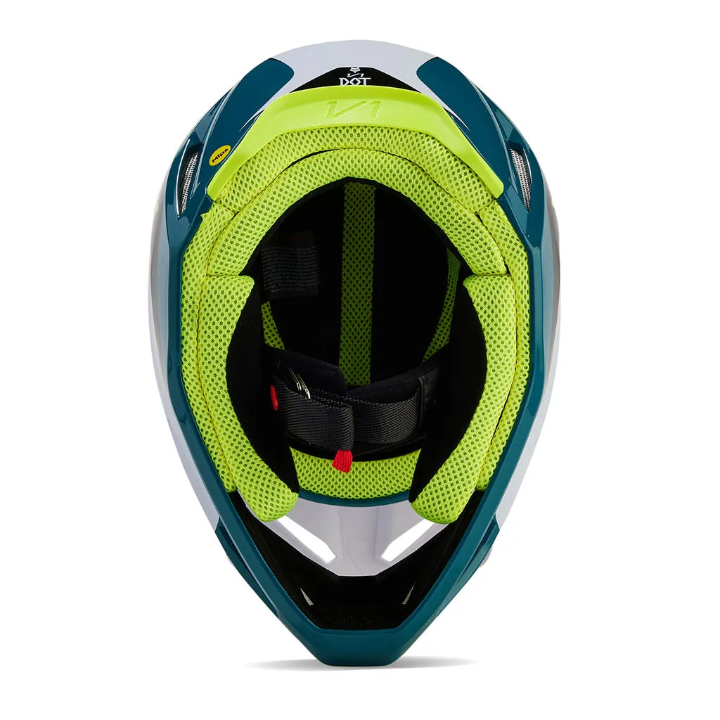 Fox - 2024 V1 Nitro Maui Blue/White Helmet