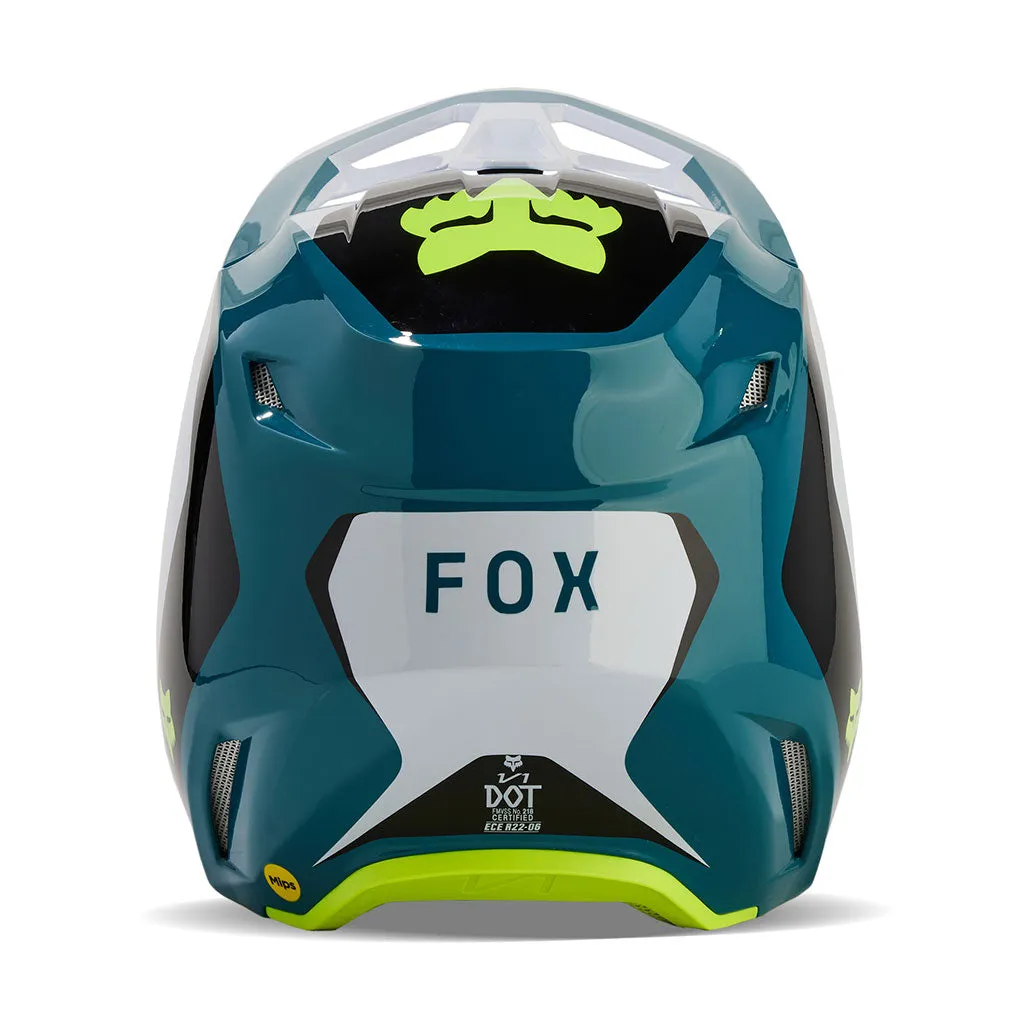Fox - 2024 V1 Nitro Maui Blue/White Helmet
