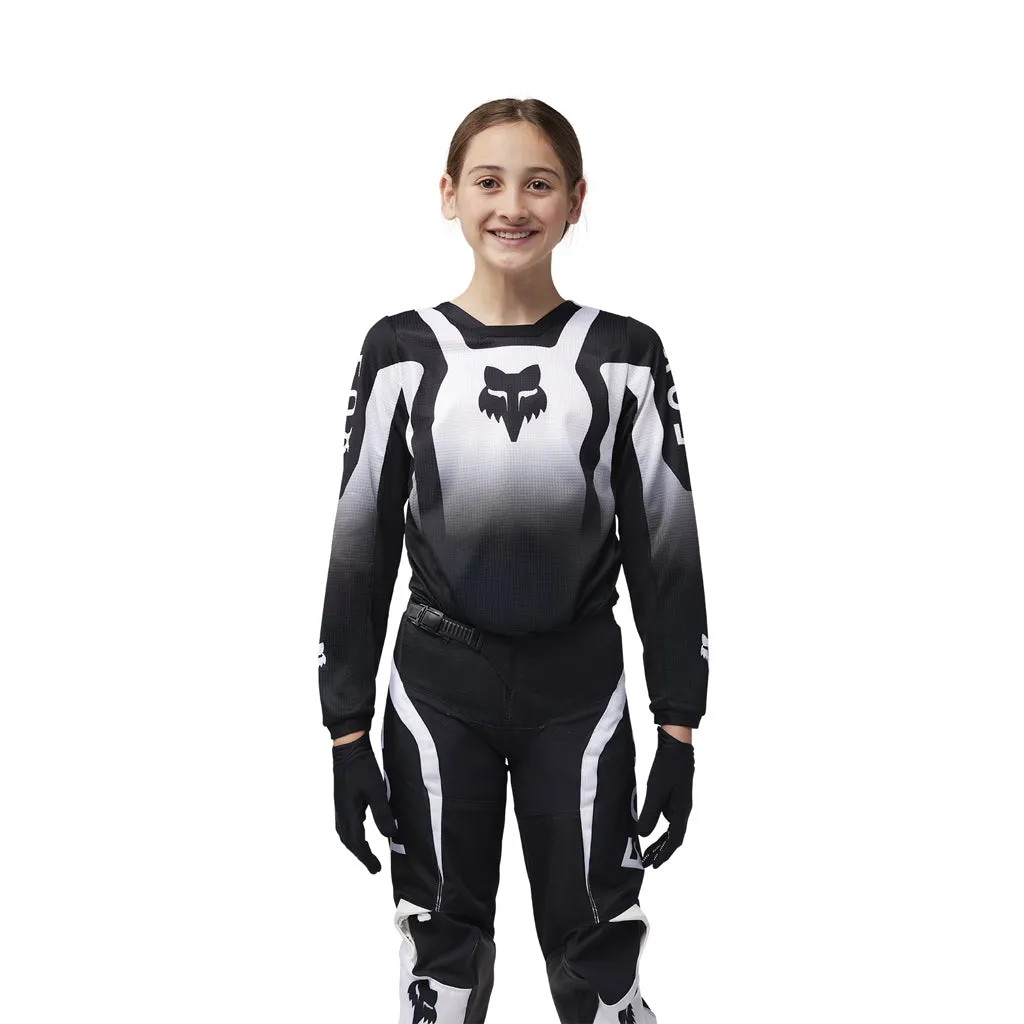 Fox - 2025 Youth 180 Lean Black White MX Combo