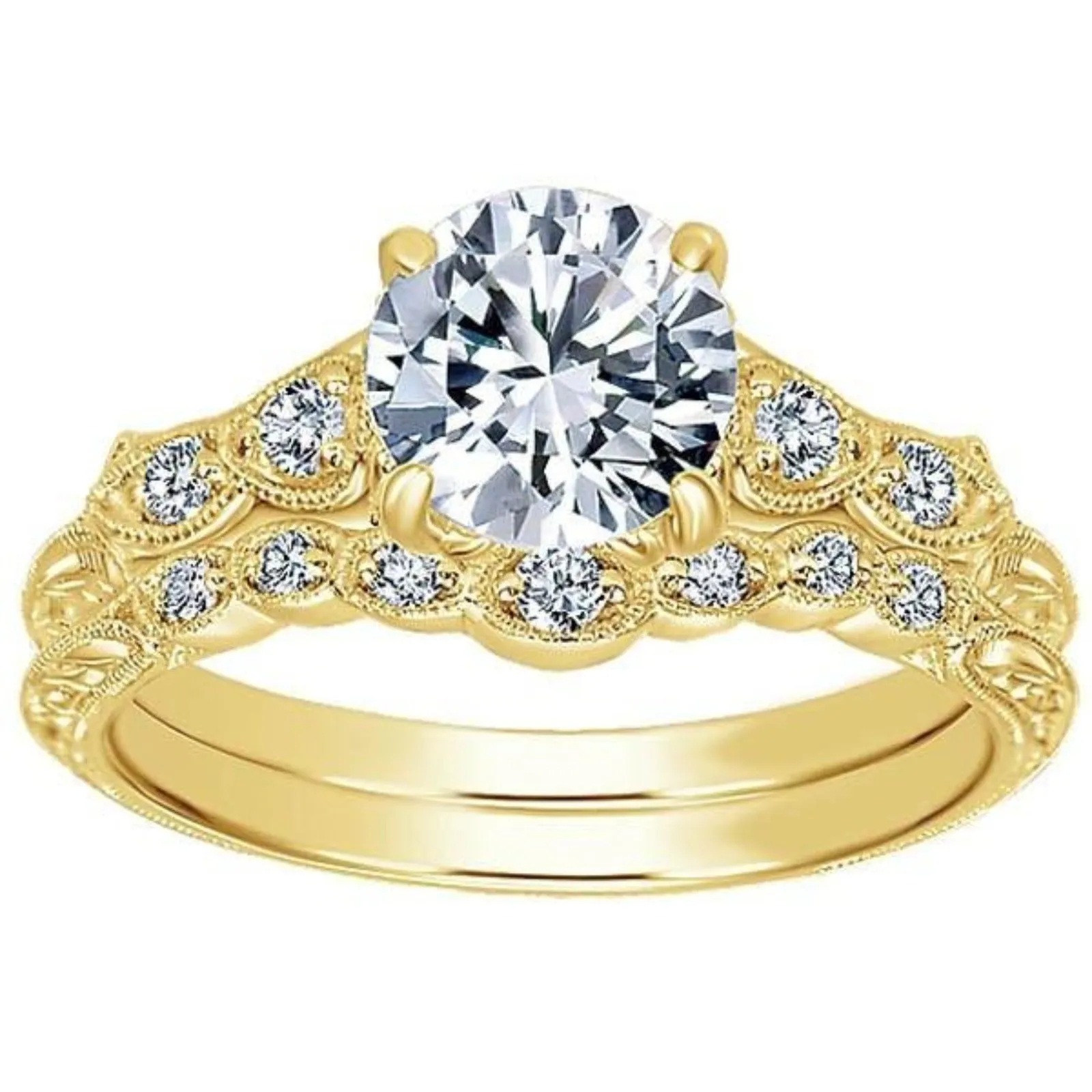 Gabriel & Co. Amavida "Chelsea" Round Cut Diamond Engagement Ring