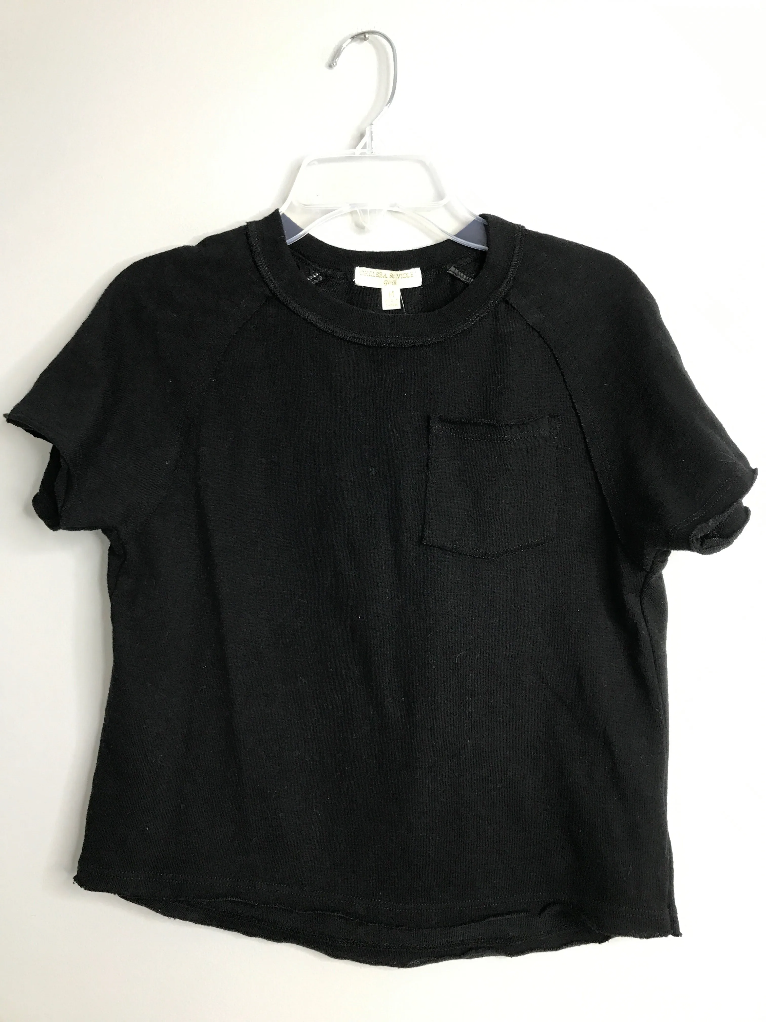 Girls Size 10 Girls Black Chelsea & Violet Top