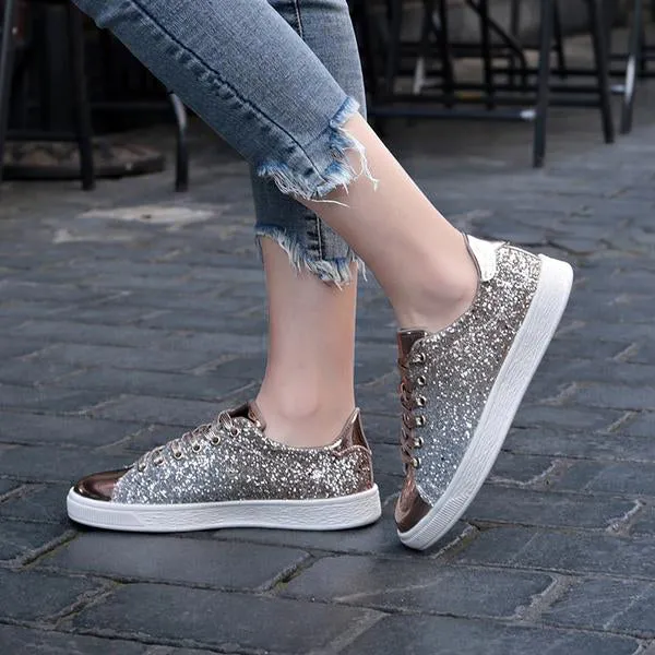 Glittery Sea Weed Sneakers
