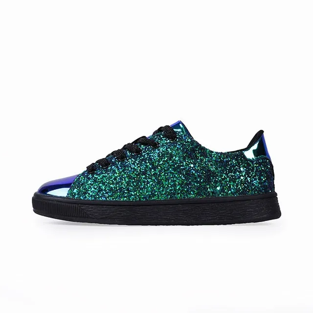 Glittery Sea Weed Sneakers