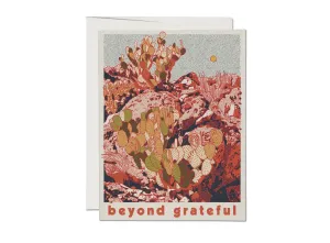 Gratitude Desert thank you greeting card