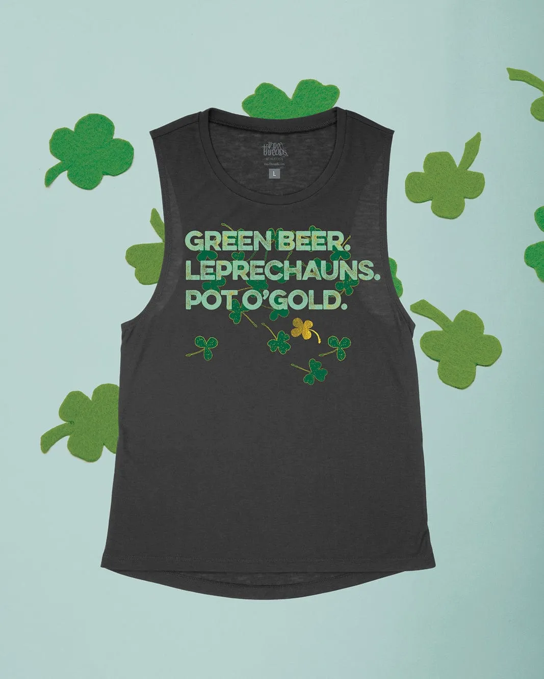 Green Beer. Leprechauns. Pot O'Gold