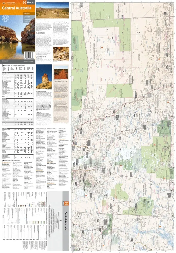 Hema Central Australia Map