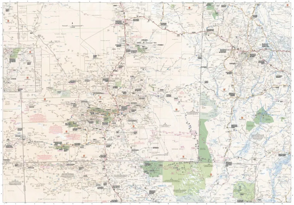 Hema Central Australia Map