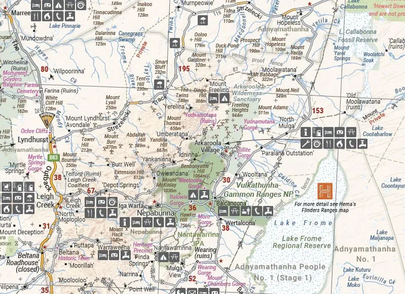 Hema Central Australia Map