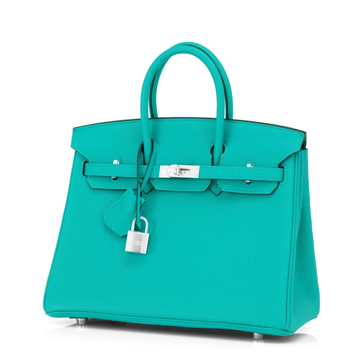 Hermes Birkin 25 Vert Verone Lagoon Blue Izmir Verso Togo Bag U Stamp, 2022