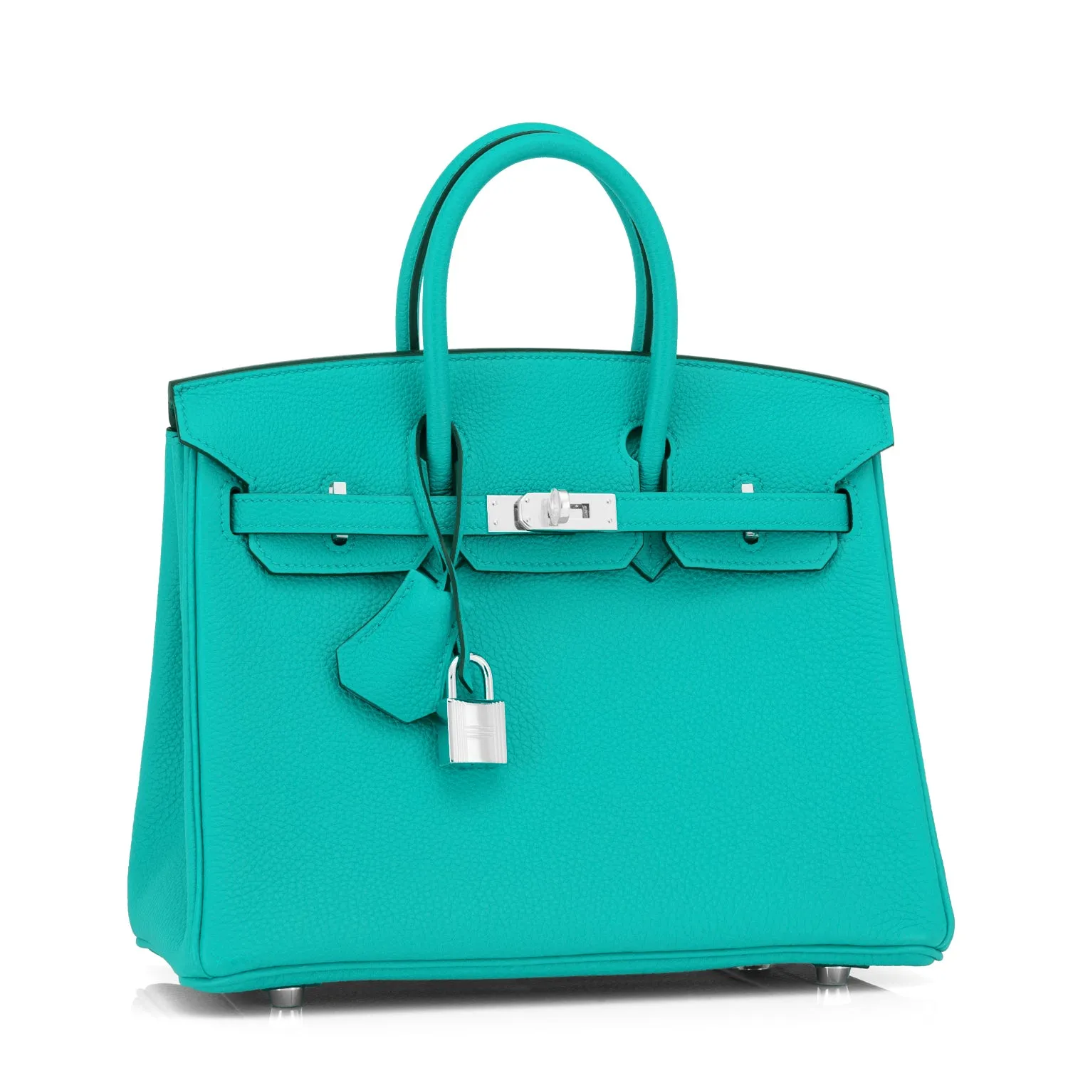 Hermes Birkin 25 Vert Verone Lagoon Blue Izmir Verso Togo Bag U Stamp, 2022