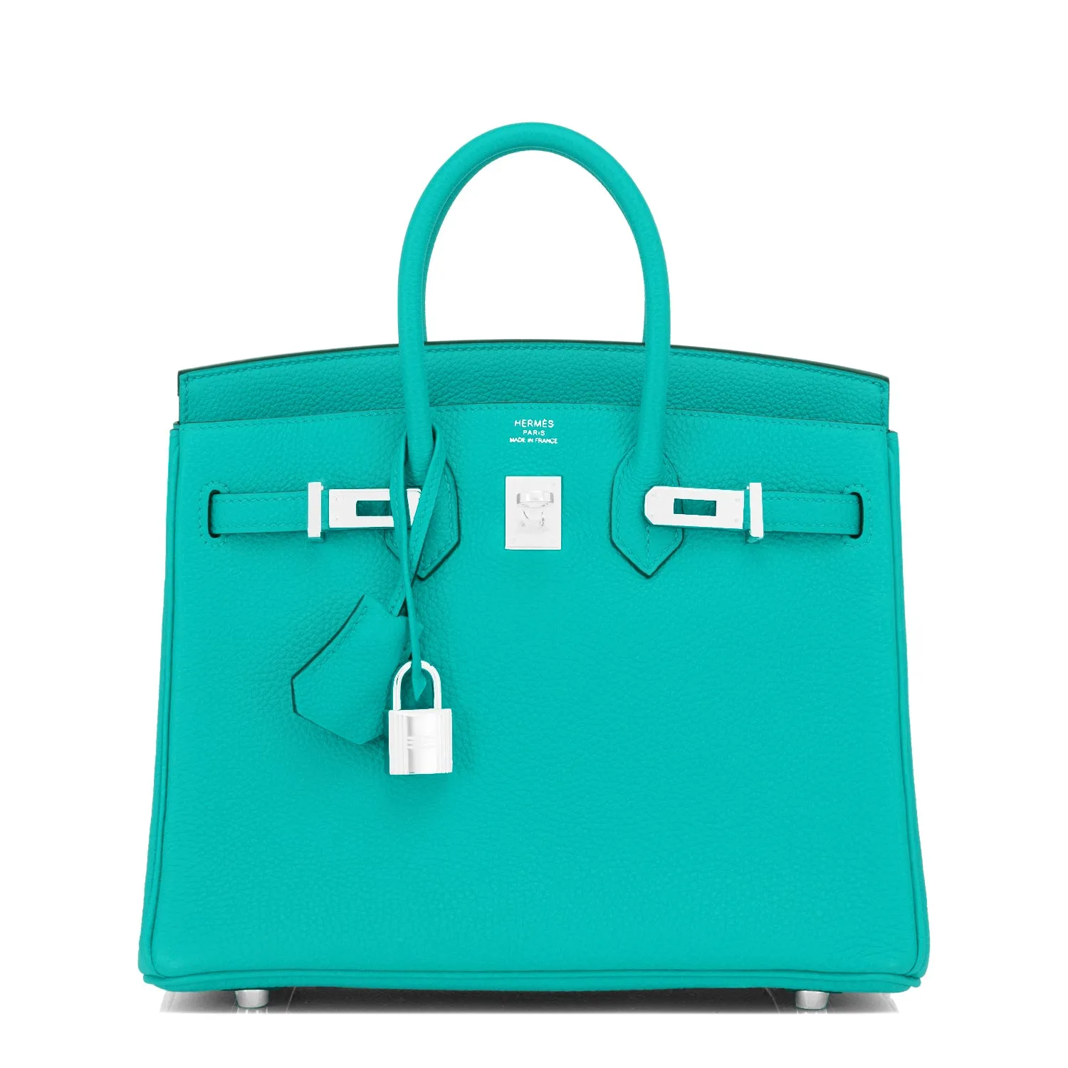 Hermes Birkin 25 Vert Verone Lagoon Blue Izmir Verso Togo Bag U Stamp, 2022