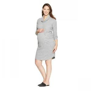 Isabel Maternity by Ingrid & Isabel Cowl Neck Sweatshirt Dress