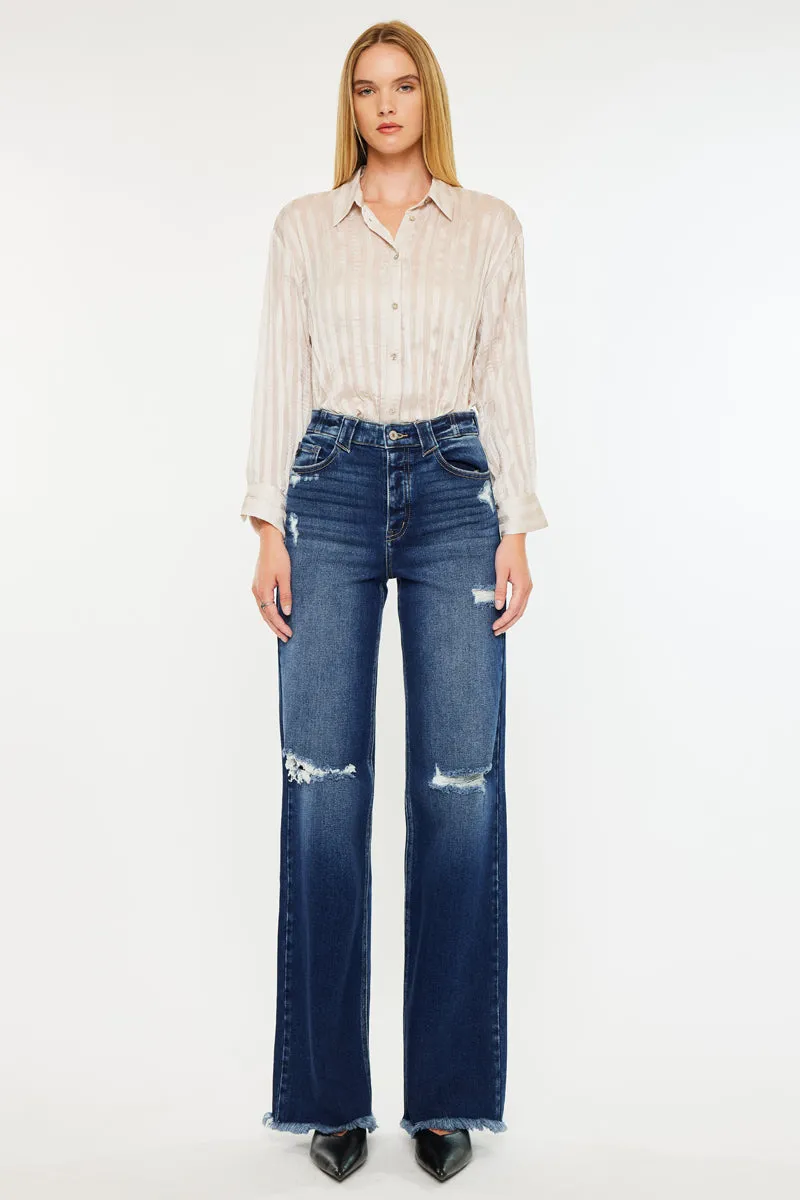 Izzie High Rise 90's Flare Jeans