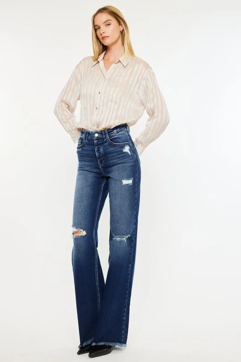 Izzie High Rise 90's Flare Jeans