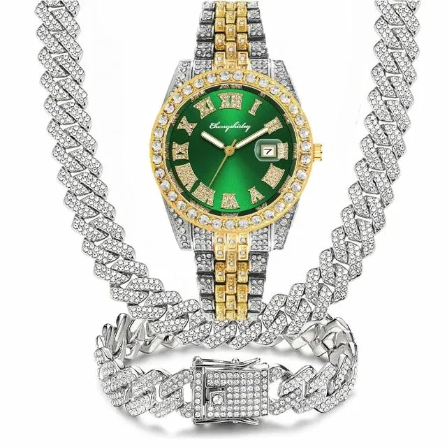 Jewelry for Men Bling Iced Out Cuban