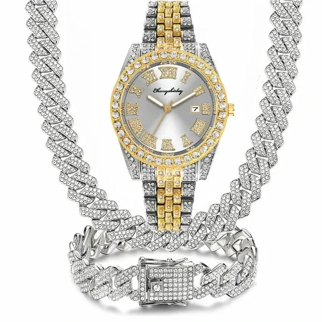 Jewelry for Men Bling Iced Out Cuban