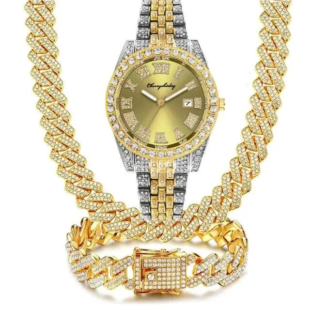Jewelry for Men Bling Iced Out Cuban