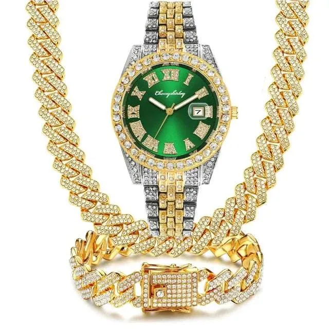 Jewelry for Men Bling Iced Out Cuban