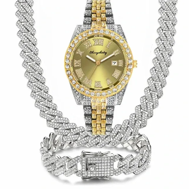 Jewelry for Men Bling Iced Out Cuban