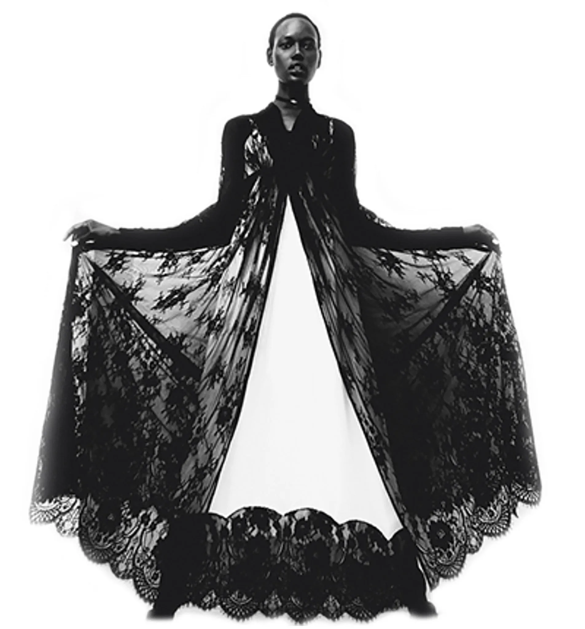 Lace Empire Waist Coat