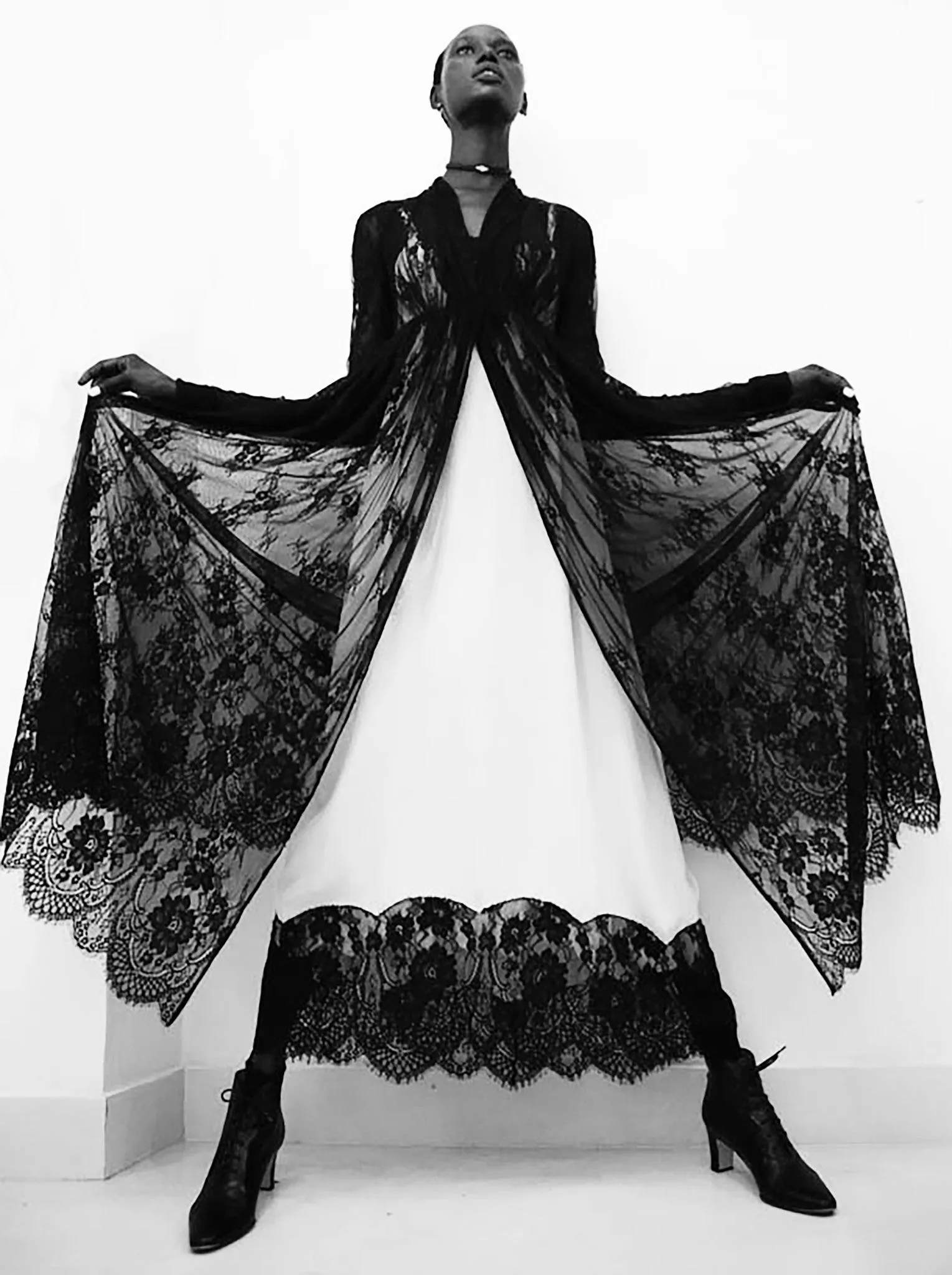 Lace Empire Waist Coat