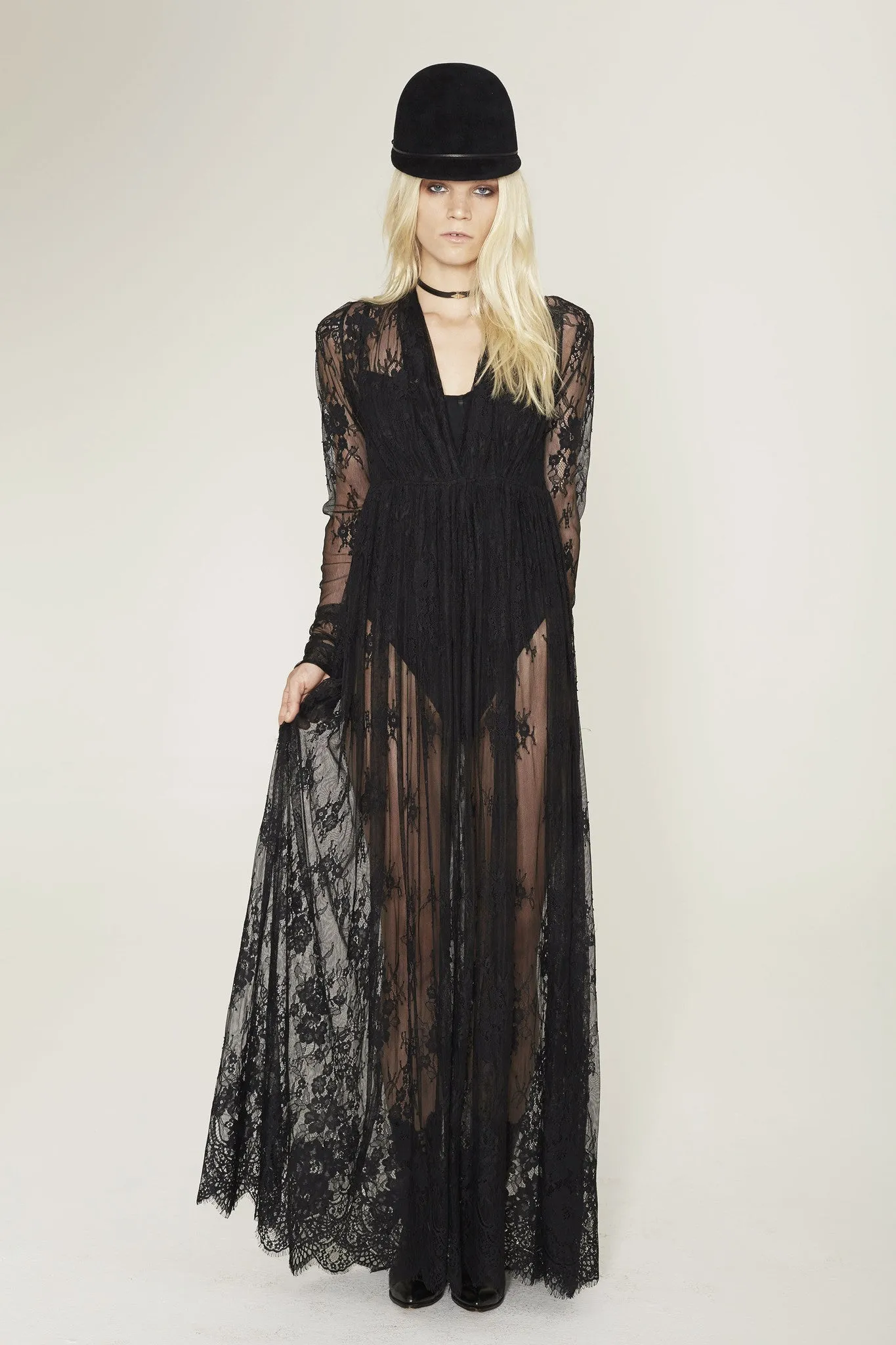 Lace Empire Waist Coat