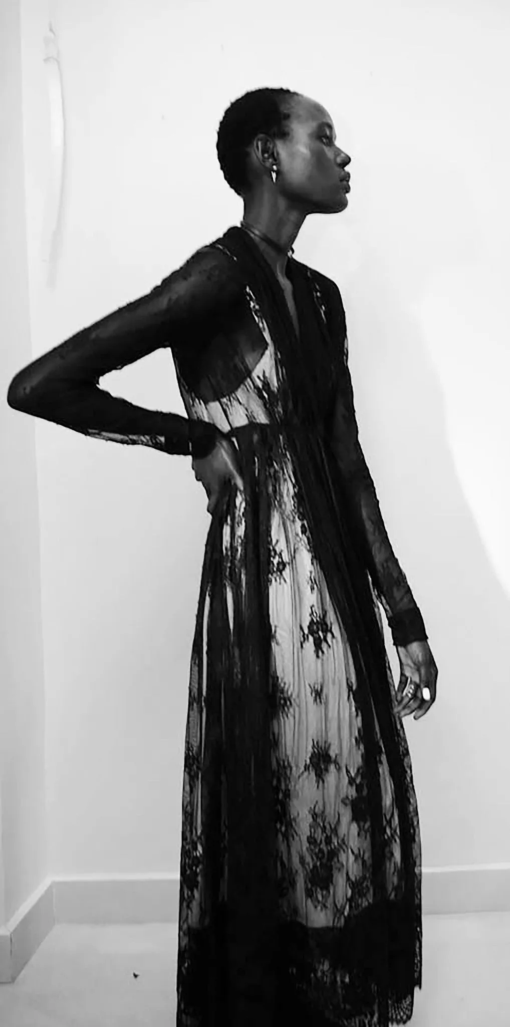 Lace Empire Waist Coat