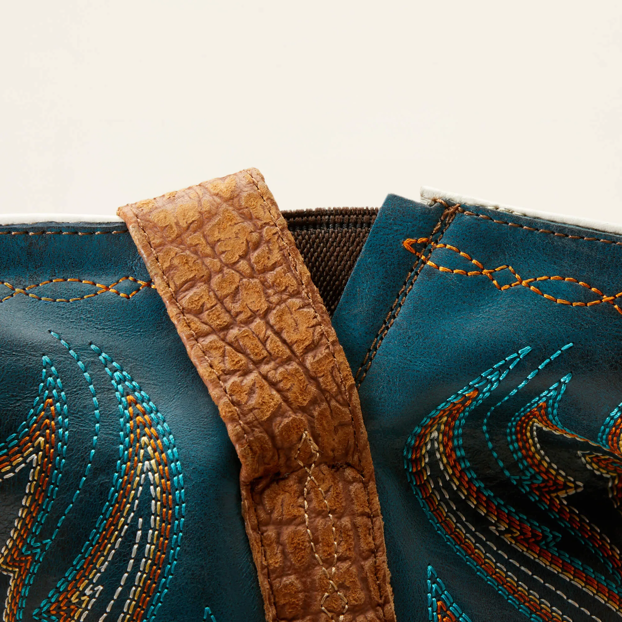 Ladies Ariat Tan Bullhide Print StretchFit Futurity Starlight Blunt Toe Western Boots