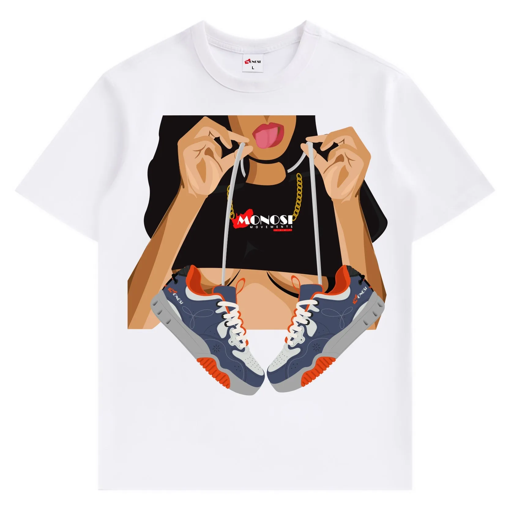 Lady White Pacific Blue Tee