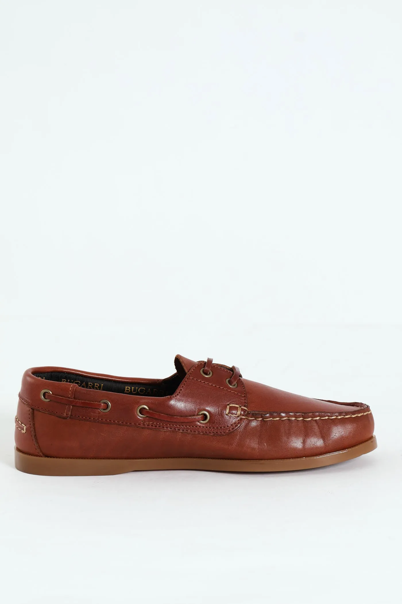 Leather Fashion Docksider - Brown