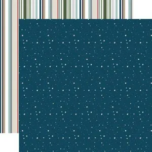 Let's Go Camping Collection Night Sky 12 x 12 Double-Sided Scrapbook Paper by Echo Park Paper