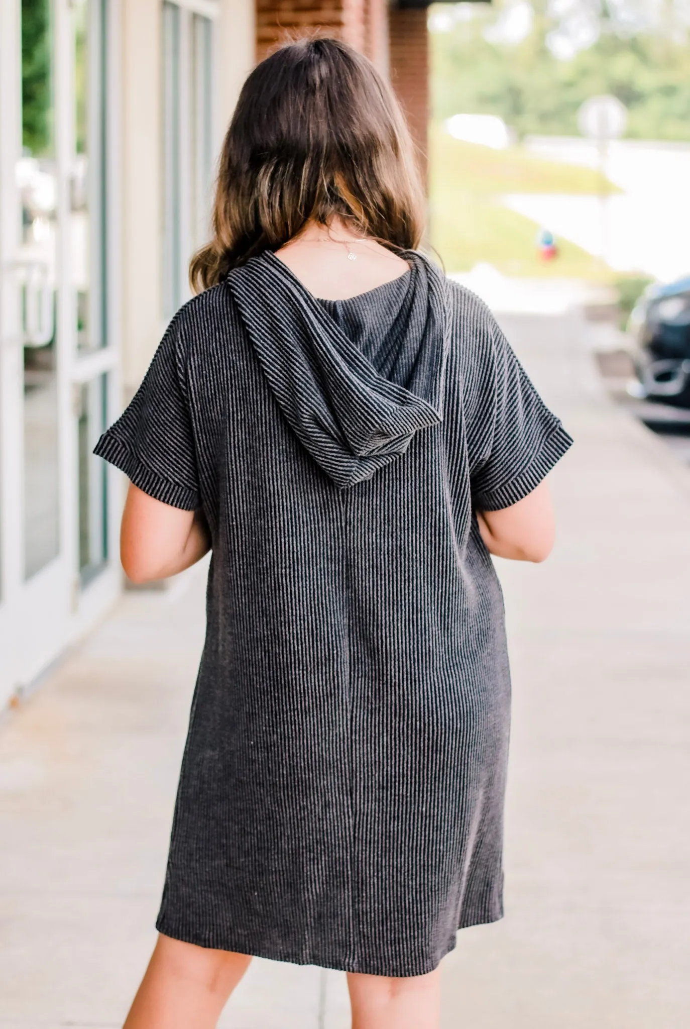 Living for Comfort Hooded Dress