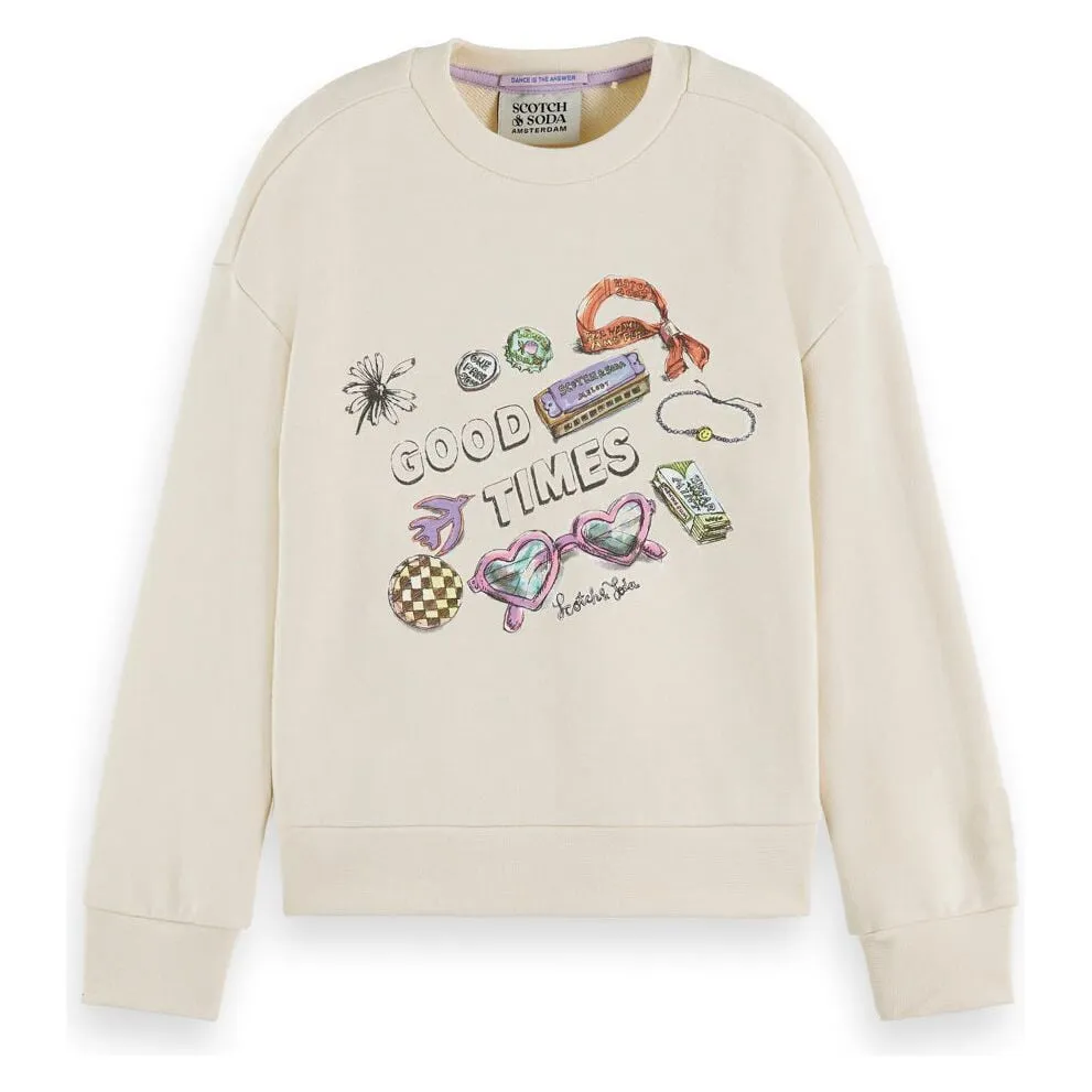 Loose-Fit Artwork Sweatshirt