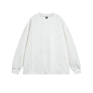 Loose Fit Crew Neck Sweatshirt