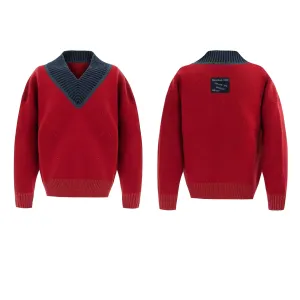 Loose Fit V-Neck Sweater