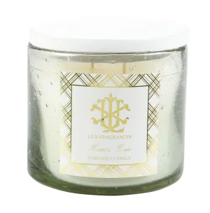 Lover's Lane 12oz Clear Glass with White Lid Candle