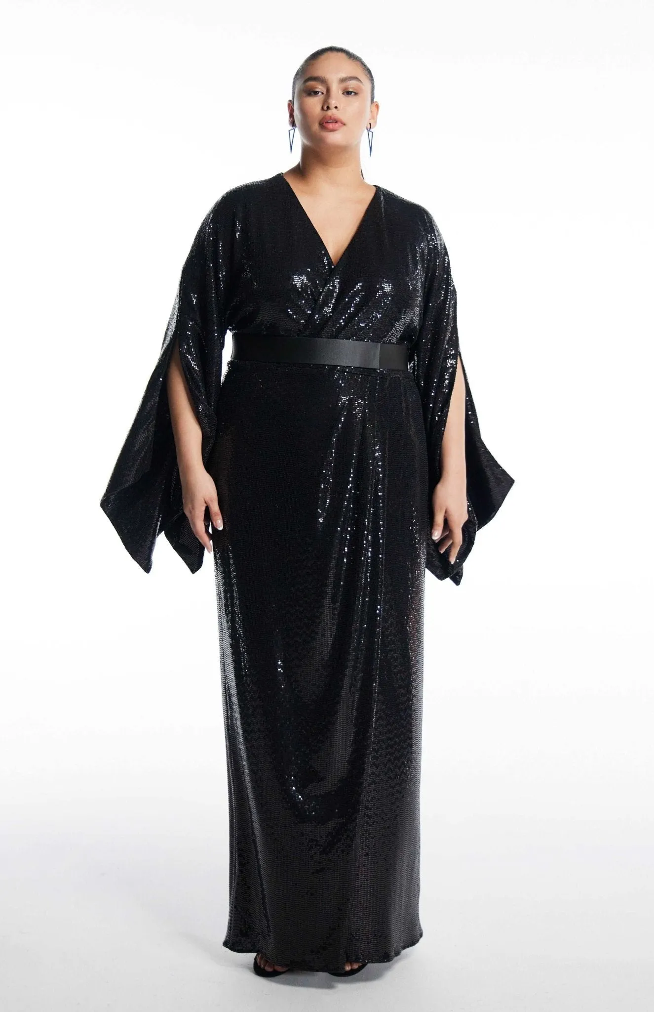 Lysimache | Modern Couture: Long Sequin Curve Dress