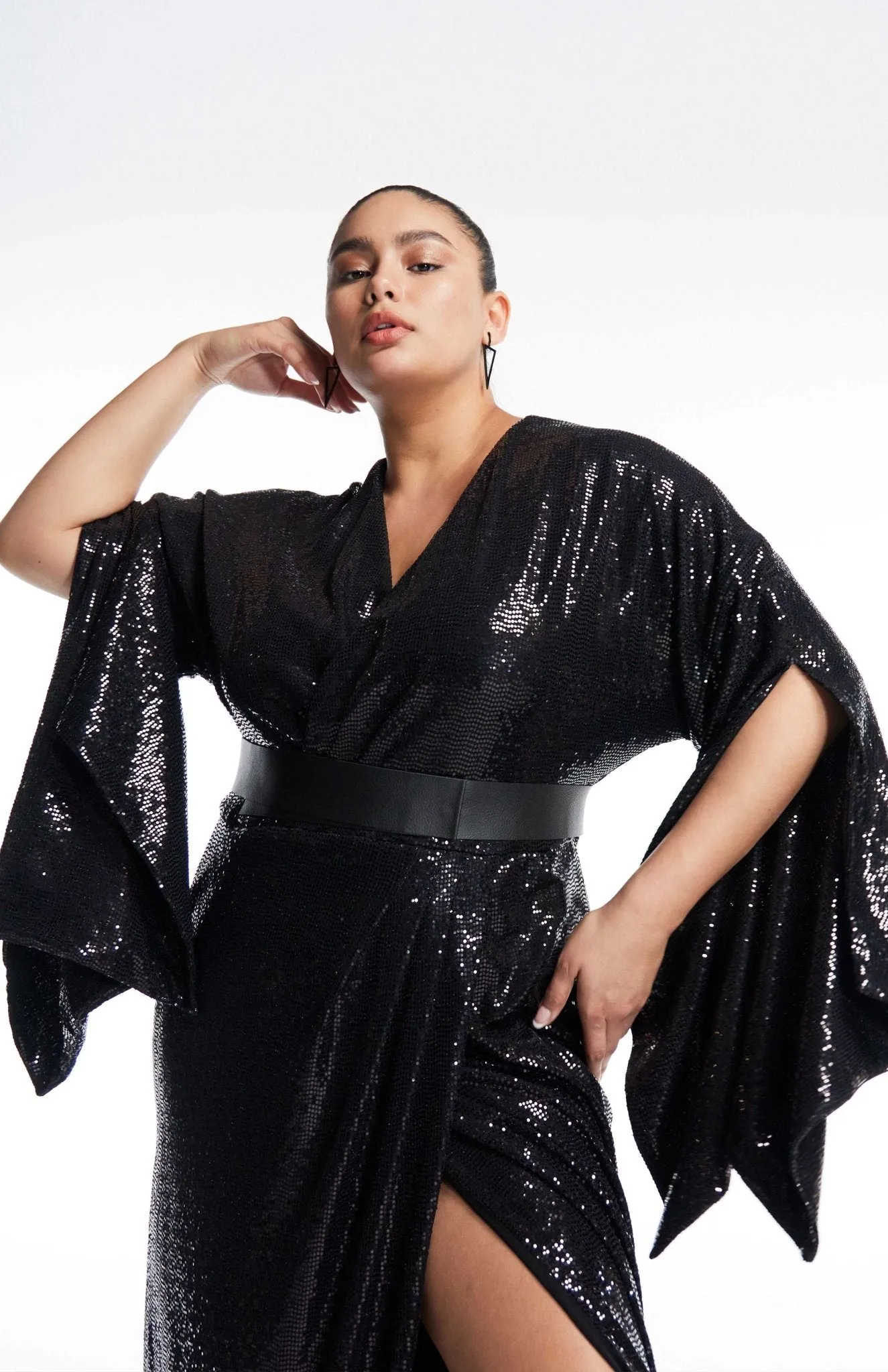 Lysimache | Modern Couture: Long Sequin Curve Dress