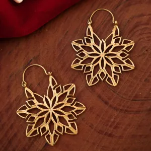 Mandala Hoop Earrings