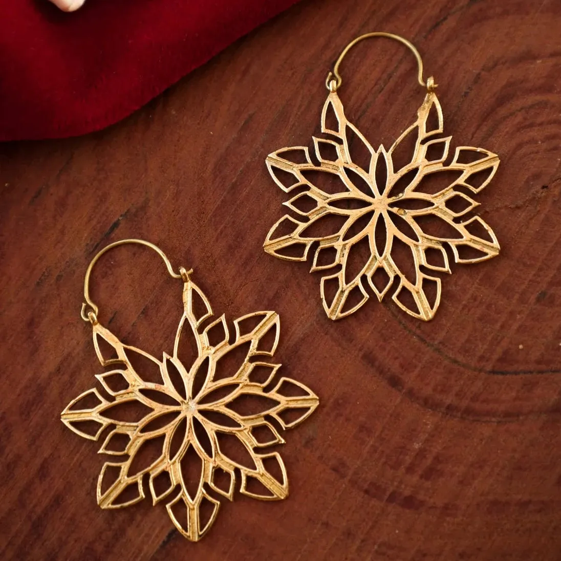 Mandala Hoop Earrings