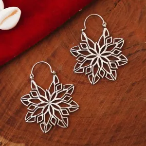 Mandala Hoop Earrings