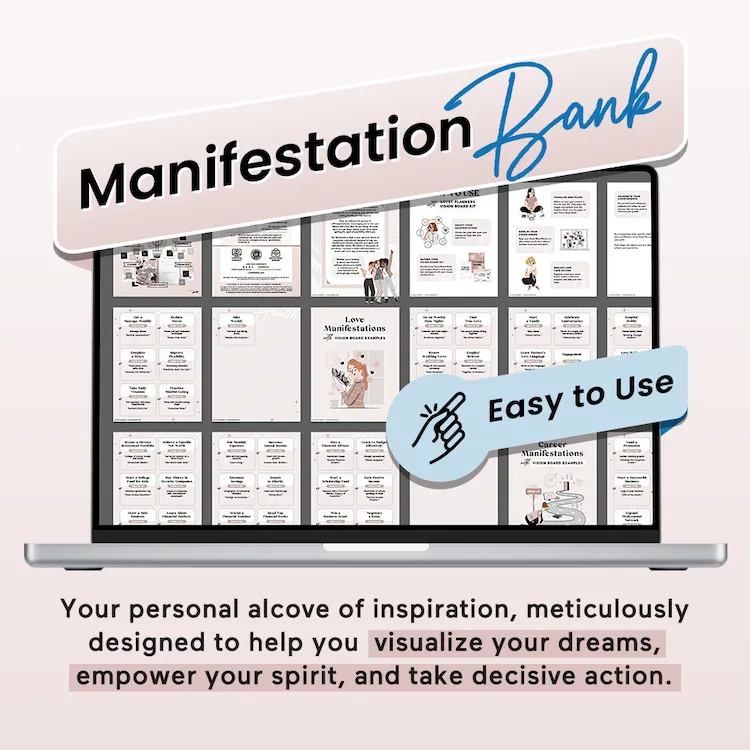 Manifestation Bank: Vision Board Idea Catalog (Digital)