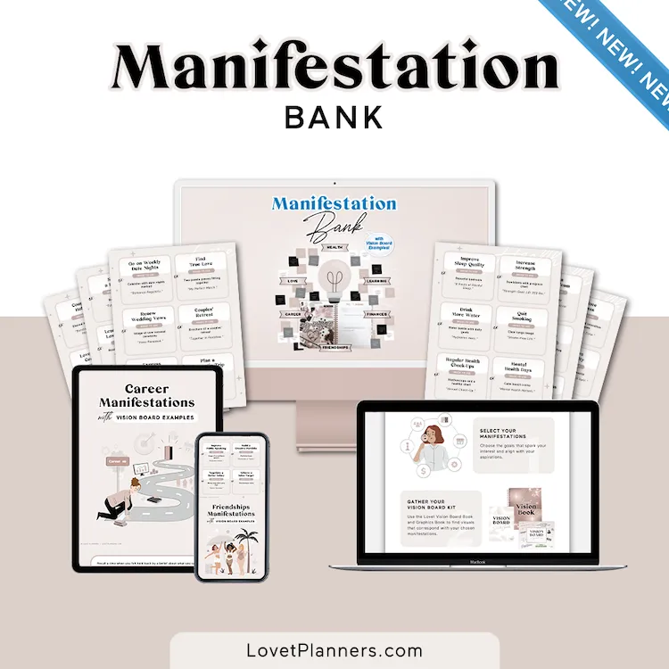 Manifestation Bank: Vision Board Idea Catalog (Digital)