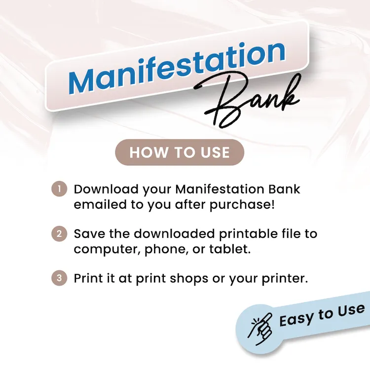 Manifestation Bank: Vision Board Idea Catalog (Digital)