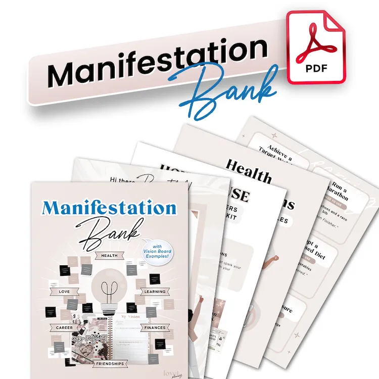 Manifestation Bank: Vision Board Idea Catalog (Digital)