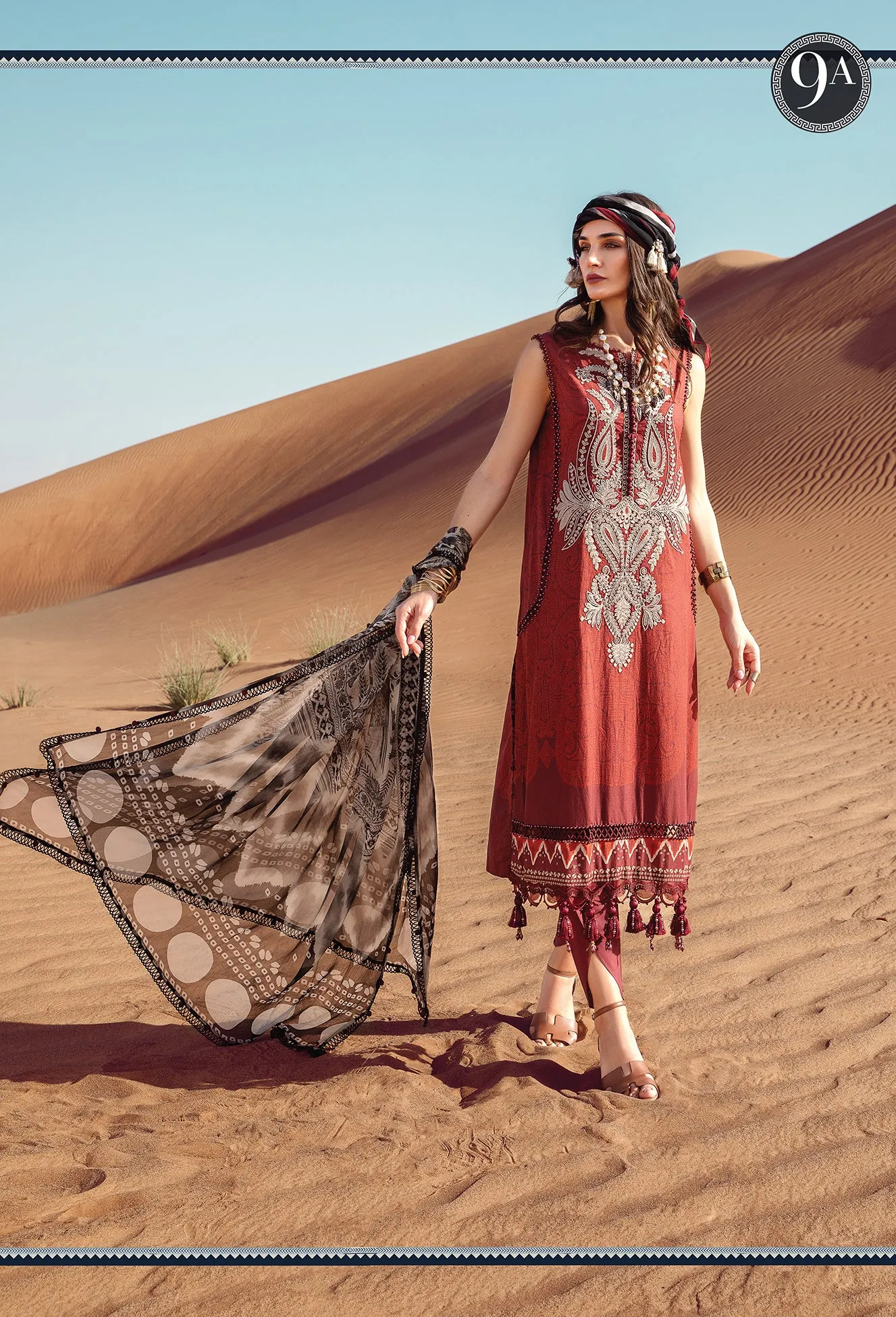 MARIA B | M PRINTS 2022 | DESERT ROSE COLLECTION | MPT-1509-A
