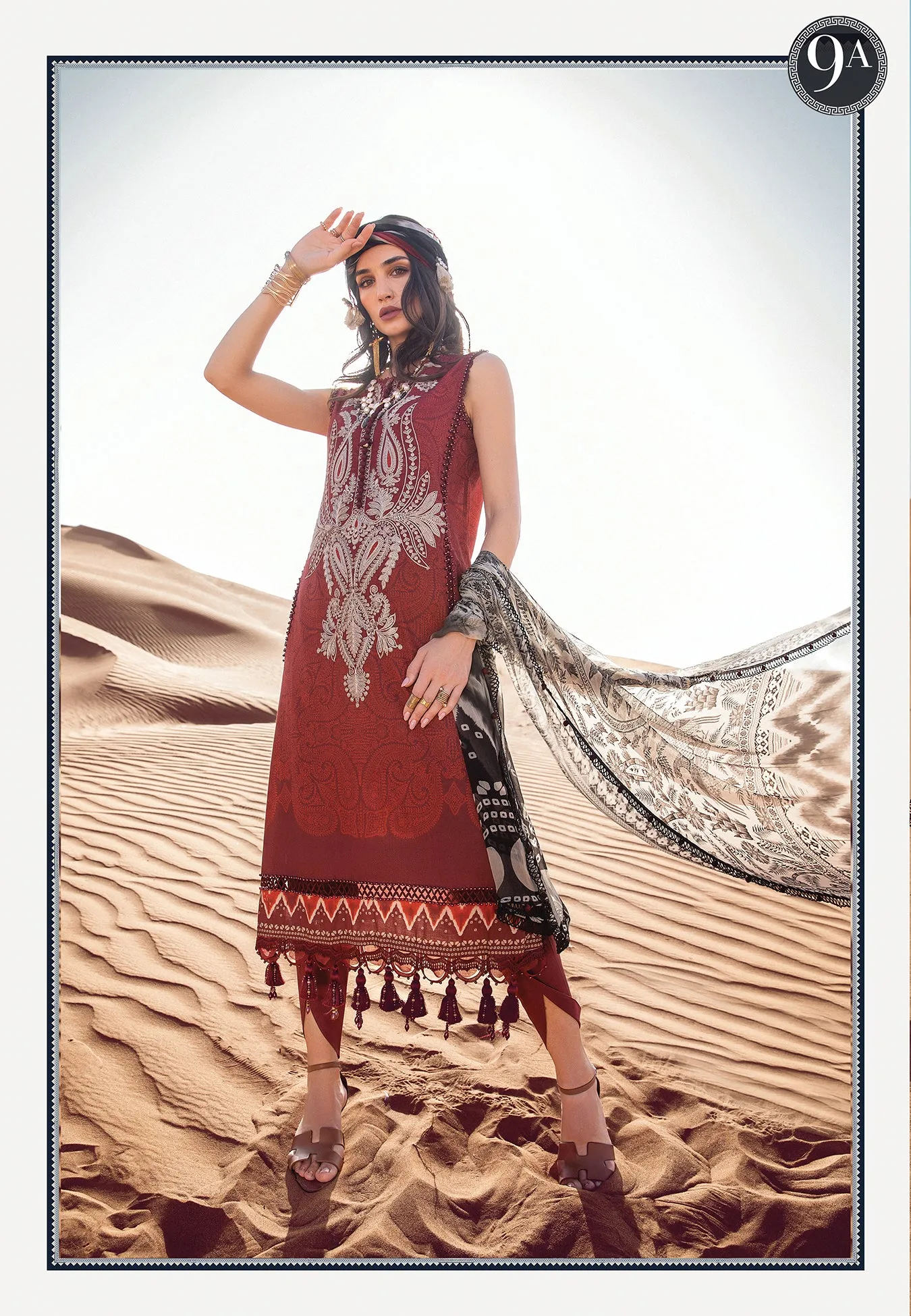 MARIA B | M PRINTS 2022 | DESERT ROSE COLLECTION | MPT-1509-A